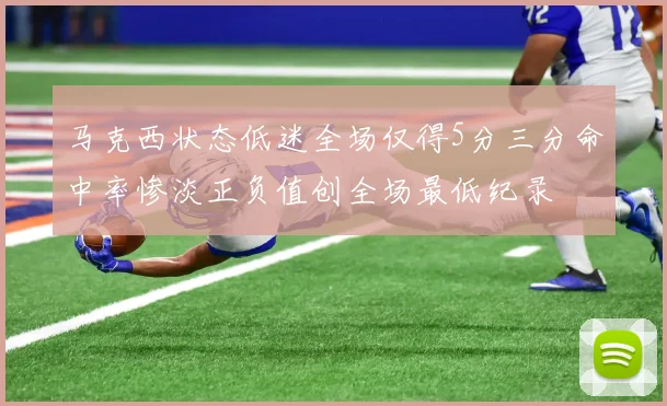 马克西状态低迷全场仅得5分三分命中率惨淡正负值创全场最低纪录